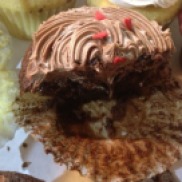 Chocolate Cupcake with Fudge Filling