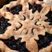 Fancy Blueberry Holiday Pie